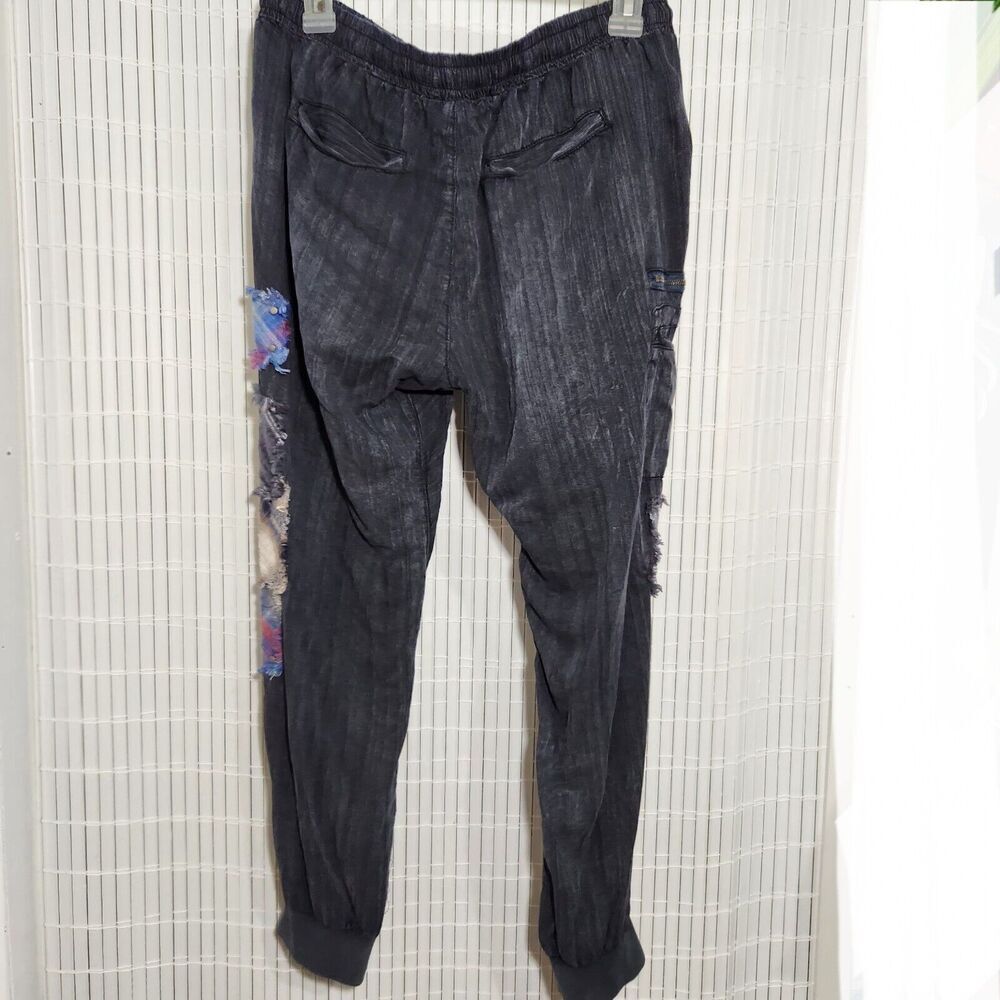 Vintage Havana Elastic Waist Joggers Pants Size Medium Black - Picture 4 of 13